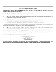 Appendix B External Review Request Form - Nebraska, Page 5