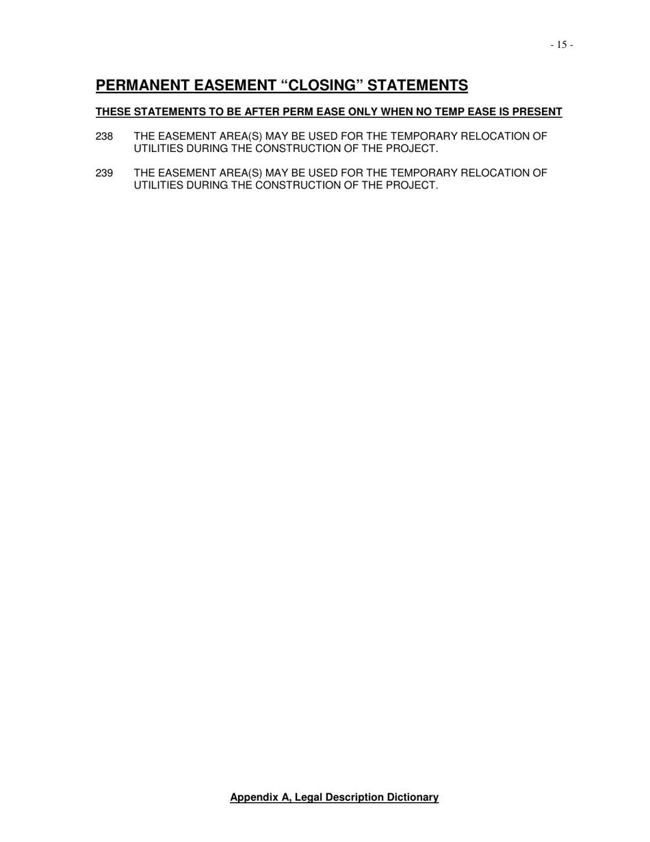 Appendix A Legal Description Dictionary Statements - Nebraska, Page 15