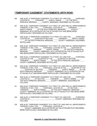 Appendix A Legal Description Dictionary Statements - Nebraska, Page 16