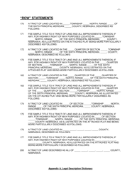 Appendix A Legal Description Dictionary Statements - Nebraska, Page 9