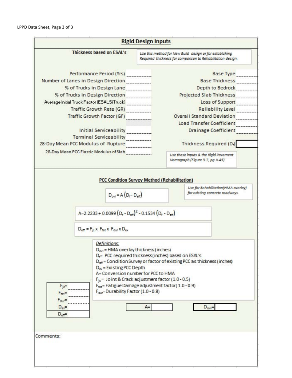 Local Projects Pavement Design Guidance - Nebraska, Page 6