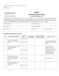 Local Projects Pavement Design Guidance - Nebraska, Page 7