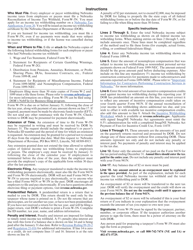 Form W-3N Nebraska Reconciliation of Income Tax Withheld - Nebraska, Page 2