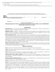 Form 57 Nebraska Application for Cash Device License - Nebraska, Page 2