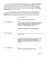 Form D-29 Lump Sum Rehabilitation Agreement - Nevada, Page 2