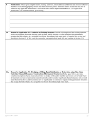 Application for Authorization to Use State-Owned Submerged Lands for Agriculture or Conservation - Nevada, Page 3