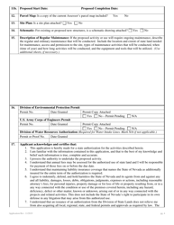 Application for Authorization to Use State-Owned Submerged Lands for Agriculture or Conservation - Nevada, Page 4