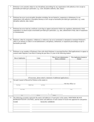 Form 1034 Verified Application for Association of Counsel Under Nevada Supreme Court Rule 42 - Nevada, Page 2