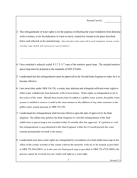 Affidavit to Relinquish Water Rights in Favor of Use of Water for Domestic Wells - Nevada, Page 2