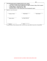 Form 4023 Request for a Waiver for Temporary Dewatering - Nevada, Page 2