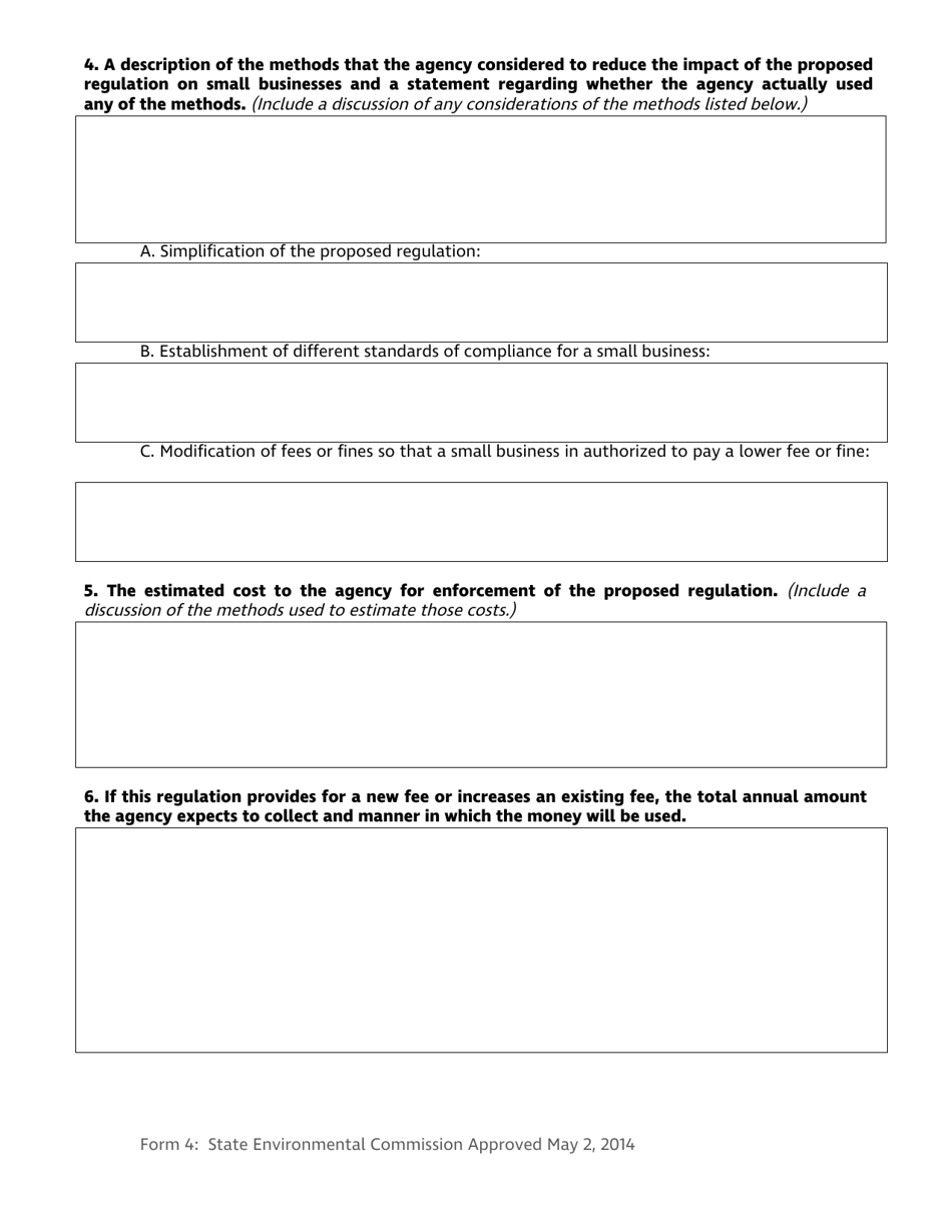 Form 4 Small Business Impact Disclosure and Statement - Nevada, Page 3