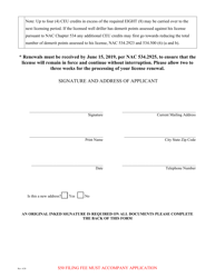 Form 4052 Well Driller&#039;s License Renewal - Nevada, Page 2