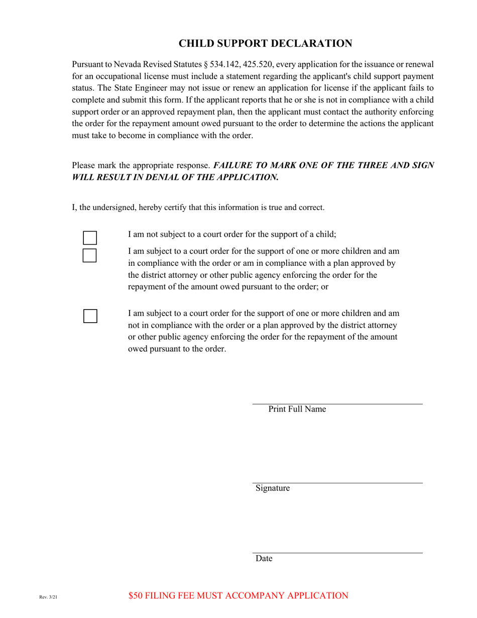Form 4052 Well Drillers License Renewal - Nevada, Page 3