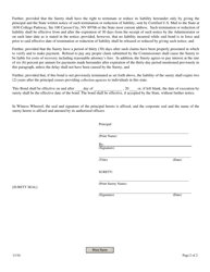 Surety Bond - Collection Agency, Collection Manager - Nevada, Page 2