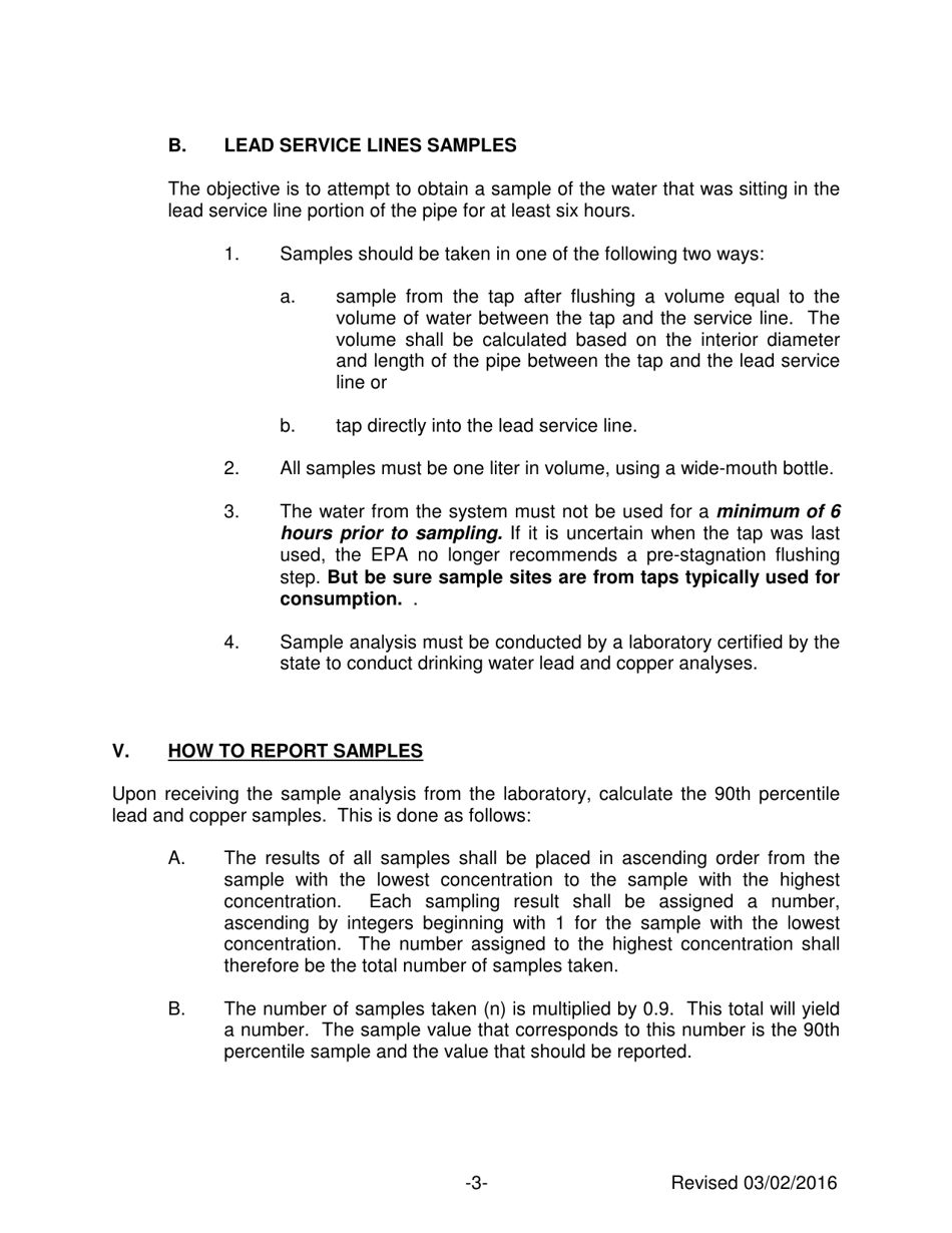 Guidance for Small Water Systems to Comply With Lead and Copper Requirements - Nevada, Page 3
