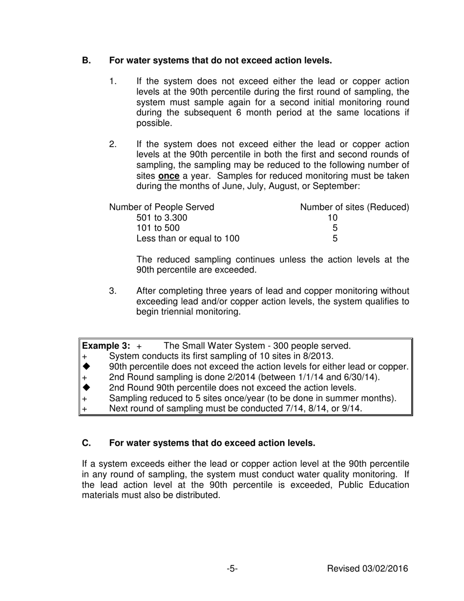 Guidance for Small Water Systems to Comply With Lead and Copper Requirements - Nevada, Page 5