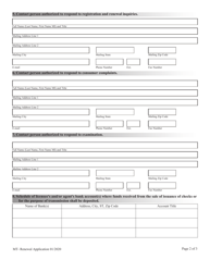 Financial Institutions Uniform Application for Renewal of Licensing/Registration - Money Transmitter - Nevada, Page 2