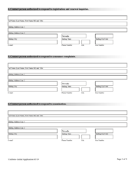 Financial Institutions Uniform Application for Licensing/Registration - Non-depository Licensee - Nevada, Page 2