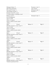 Application for Credit Used in Any Sale of Vehicle Governed by Nrs 97.299 - Nevada, Page 5