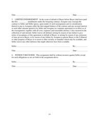 Contract for Sale and Security Agreement for Sale of Vehicle With Payment of Simple Interest - Nevada, Page 14