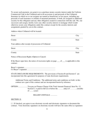Contract for Sale and Security Agreement for Sale of Vehicle With Payment of Simple Interest - Nevada, Page 6