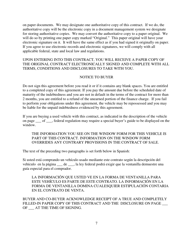 Contract for Sale and Security Agreement for Sale of Vehicle With Payment of Simple Interest - Nevada, Page 7