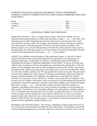 Contract for Sale and Security Agreement for Sale of Vehicle With Payment of Simple Interest - Nevada, Page 8