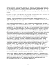 Contract for Sale and Security Agreement for Sale of Vehicle With Precomputed or Add-On Interest to Be Paid - Nevada, Page 11