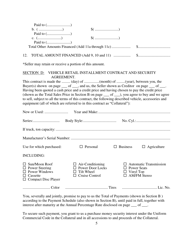 Contract for Sale and Security Agreement for Sale of Vehicle With Precomputed or Add-On Interest to Be Paid - Nevada, Page 5