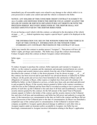 Contract for Sale and Security Agreement for Sale of Vehicle With Larger Final Payment and Option to Refinance - Nevada, Page 13