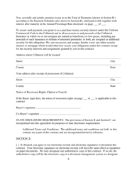 Contract for Sale and Security Agreement for Sale of Vehicle With Larger Final Payment and Option to Refinance - Nevada, Page 6