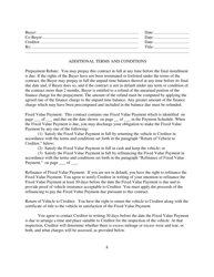 Contract for Sale and Security Agreement for Sale of Vehicle With Larger Final Payment and Option to Refinance - Nevada, Page 8
