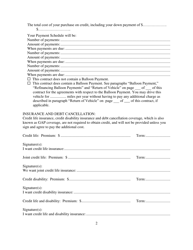Contract for Sale and Security Agreement for Lease of Vehicle With Lessee Entitled to Refinance Residual Payment Due at End of Lease Term - Nevada, Page 2