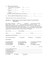 Contract for Sale and Security Agreement for Sale of Recreational Vehicle With Simple Interest to Be Paid - Nevada, Page 5