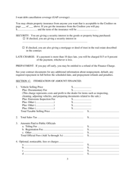 Contract for Sale and Security Agreement for Sale of Recreational Vehicle With Precomputed or Add-On Interest to Be Paid - Nevada, Page 3