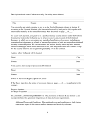 Contract for Sale and Security Agreement for Sale of Recreational Vehicle With Precomputed or Add-On Interest to Be Paid - Nevada, Page 6