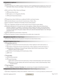 Application for Licensing Checking-Cashing Services, Deferred Deposit Loans, Title Loans and High-Interest Loan Nrs &amp; Nac Chapter 604a Application and Checklist - Nevada, Page 10