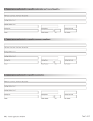 Application for Licensing Private Professional Guardian Entity - Nevada, Page 3