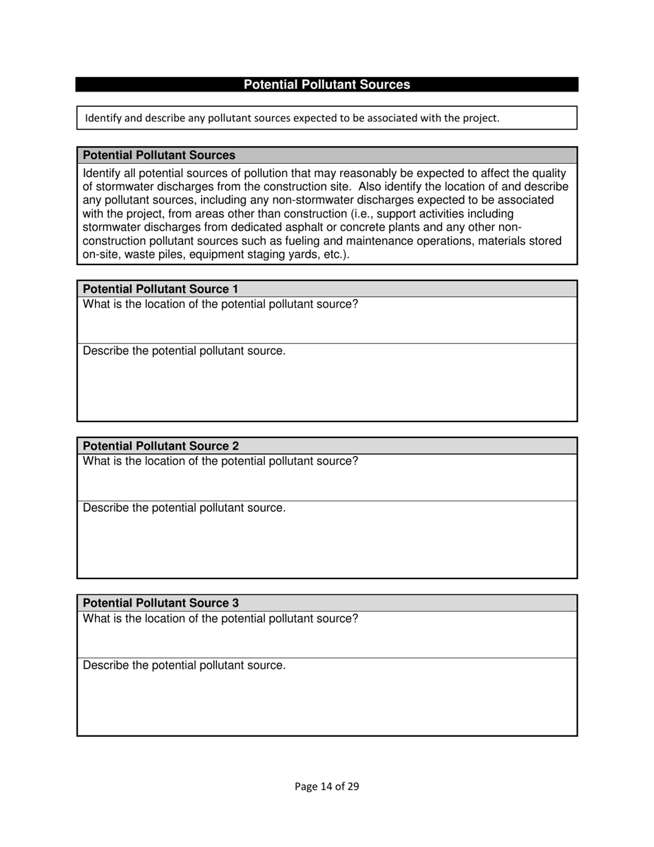 Stormwater Pollution Prevention Plan (Swppp) - Nevada, Page 16