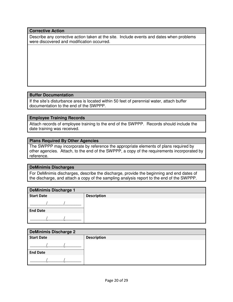 Stormwater Pollution Prevention Plan (Swppp) - Nevada, Page 22