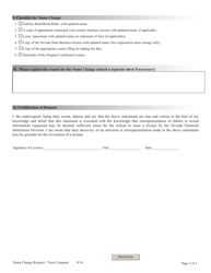 Name Change Request for Trust Companies - Nevada, Page 3