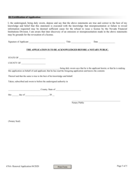Renewal Application for Registration - Nevada Debt-Management Services Provider - Nevada, Page 5