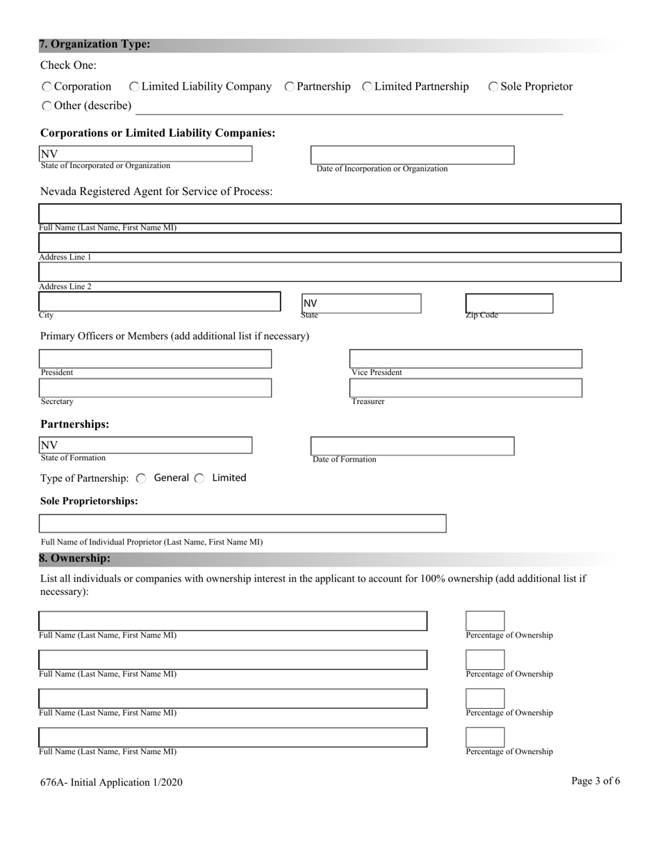 Application for Registration - Nevada Debt-Management Services Provider - Nevada, Page 3