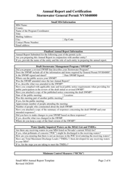 Stormwater Annual Report Template - Small Ms4 - Nevada, Page 2