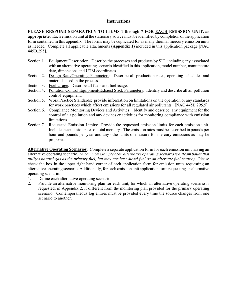 Mercury Operating Permit to Construct Application - Nevada, Page 10