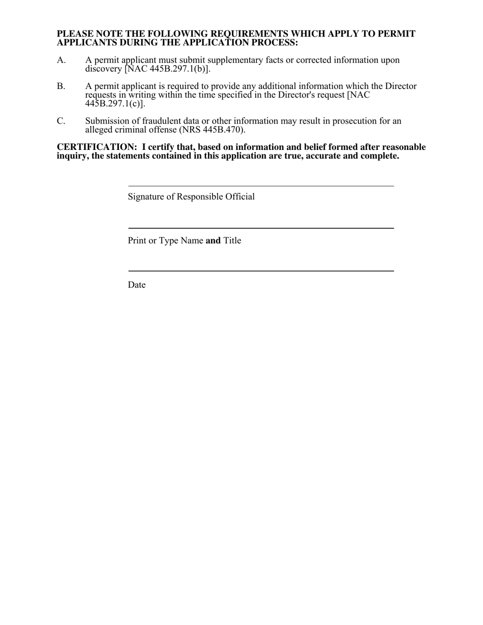 Mercury Operating Permit to Construct Application - Nevada, Page 20