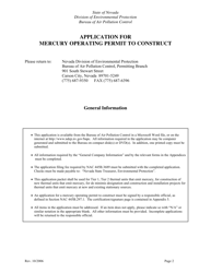 Mercury Operating Permit to Construct Application - Nevada, Page 3