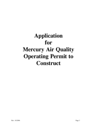 Mercury Operating Permit to Construct Application - Nevada, Page 4