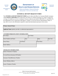 Document preview: External Review Request Form - Nevada