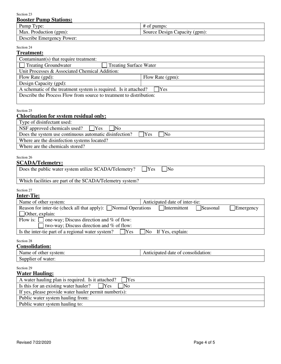 Application for Approval of Water Project - Transient Non-community Public Water System - Nevada, Page 7